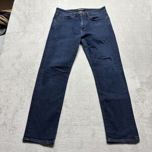 Revtown Jeans Mens 32x30 Automatic Blue Straight Stretch Decade Denim Dark Wash